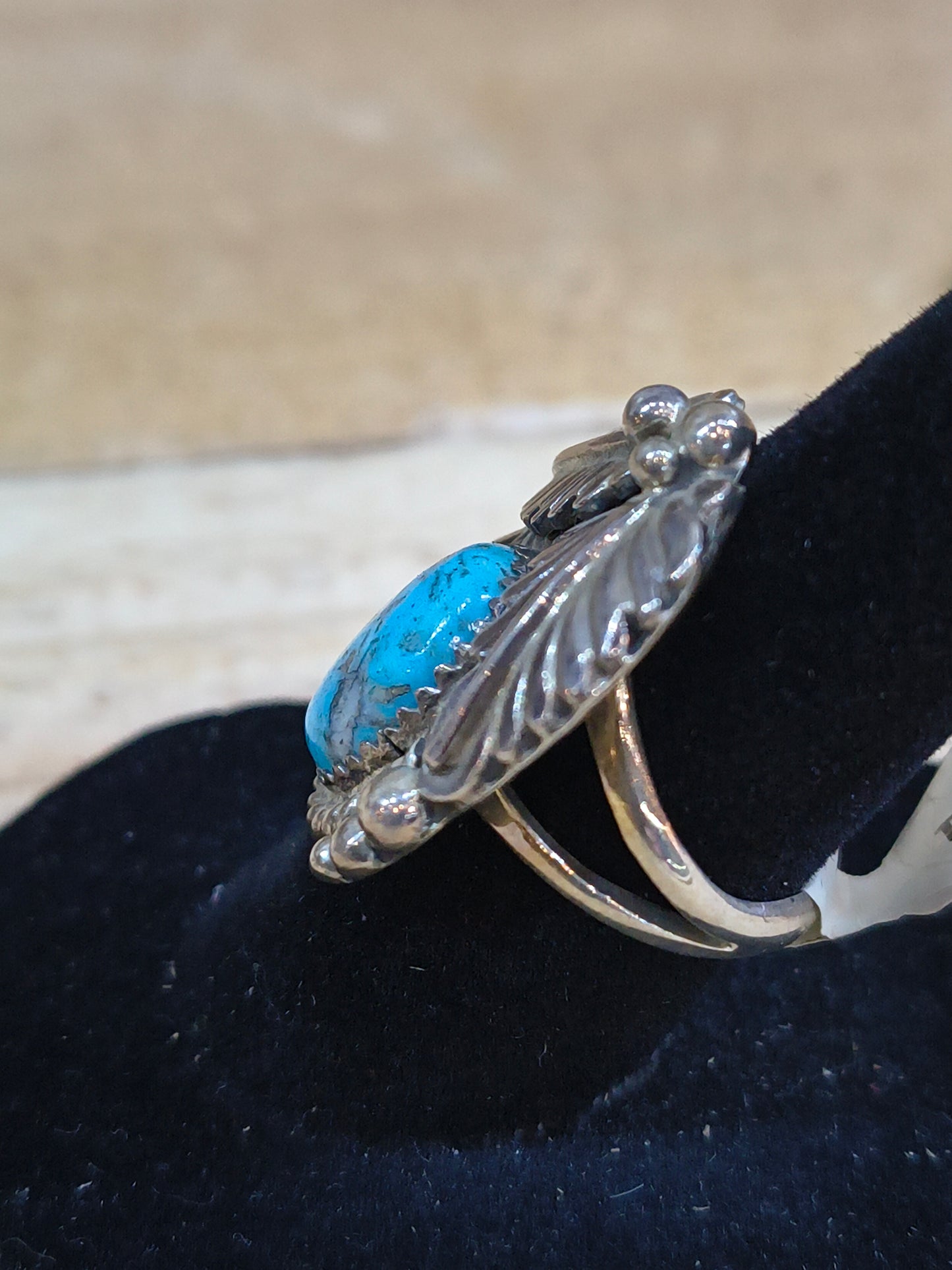5.5 Kingman Turquoise Ring by George Begay