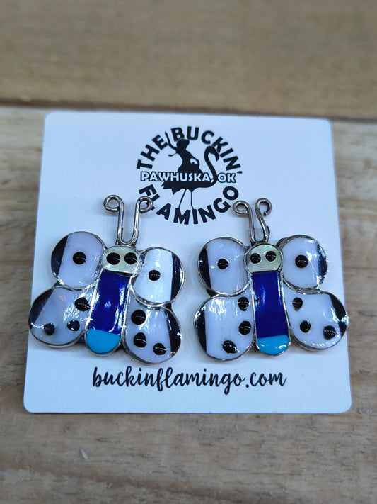 Butterfly Inlaid Earrings