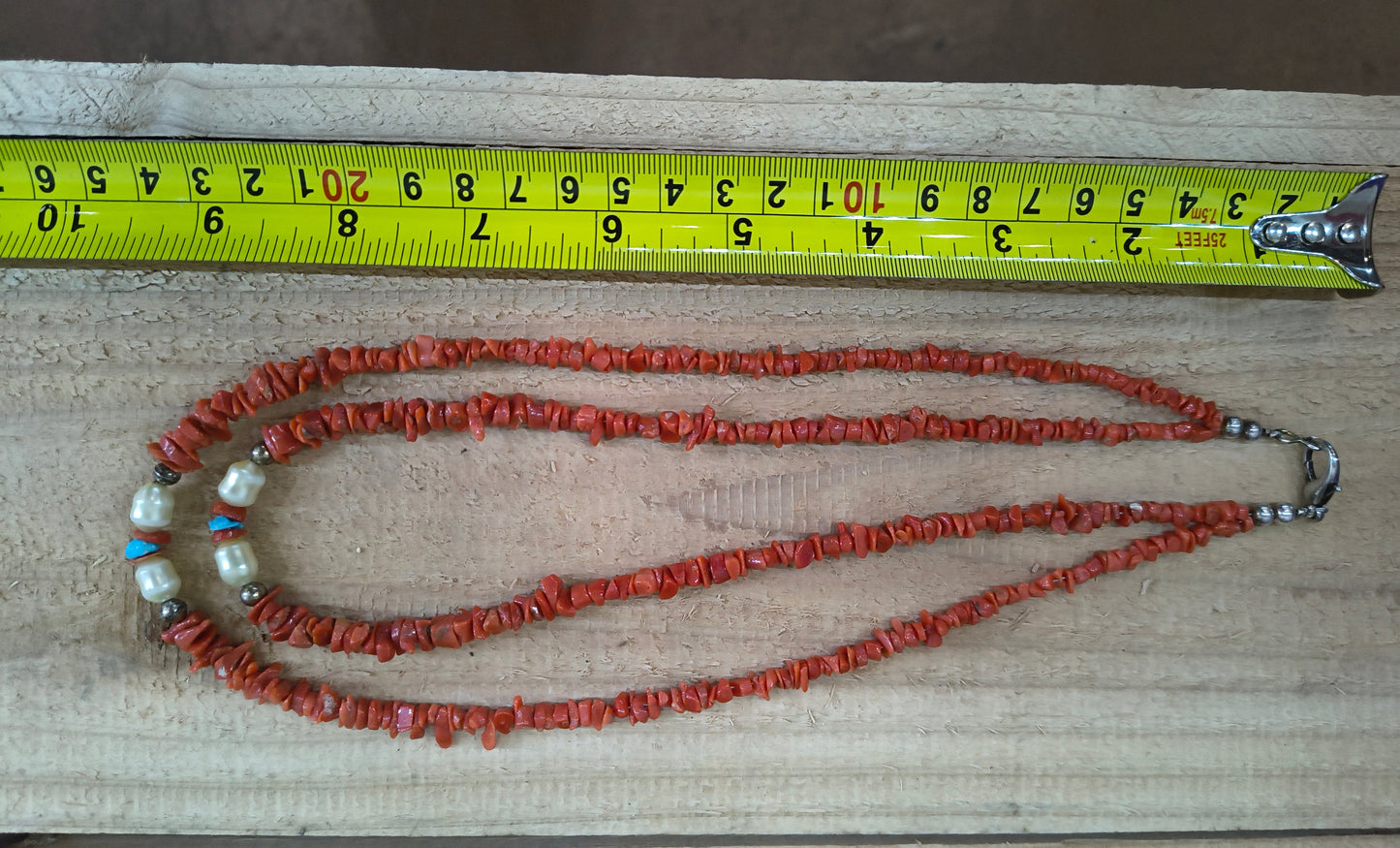 Coral, Turquoise and Freshwater Pearls