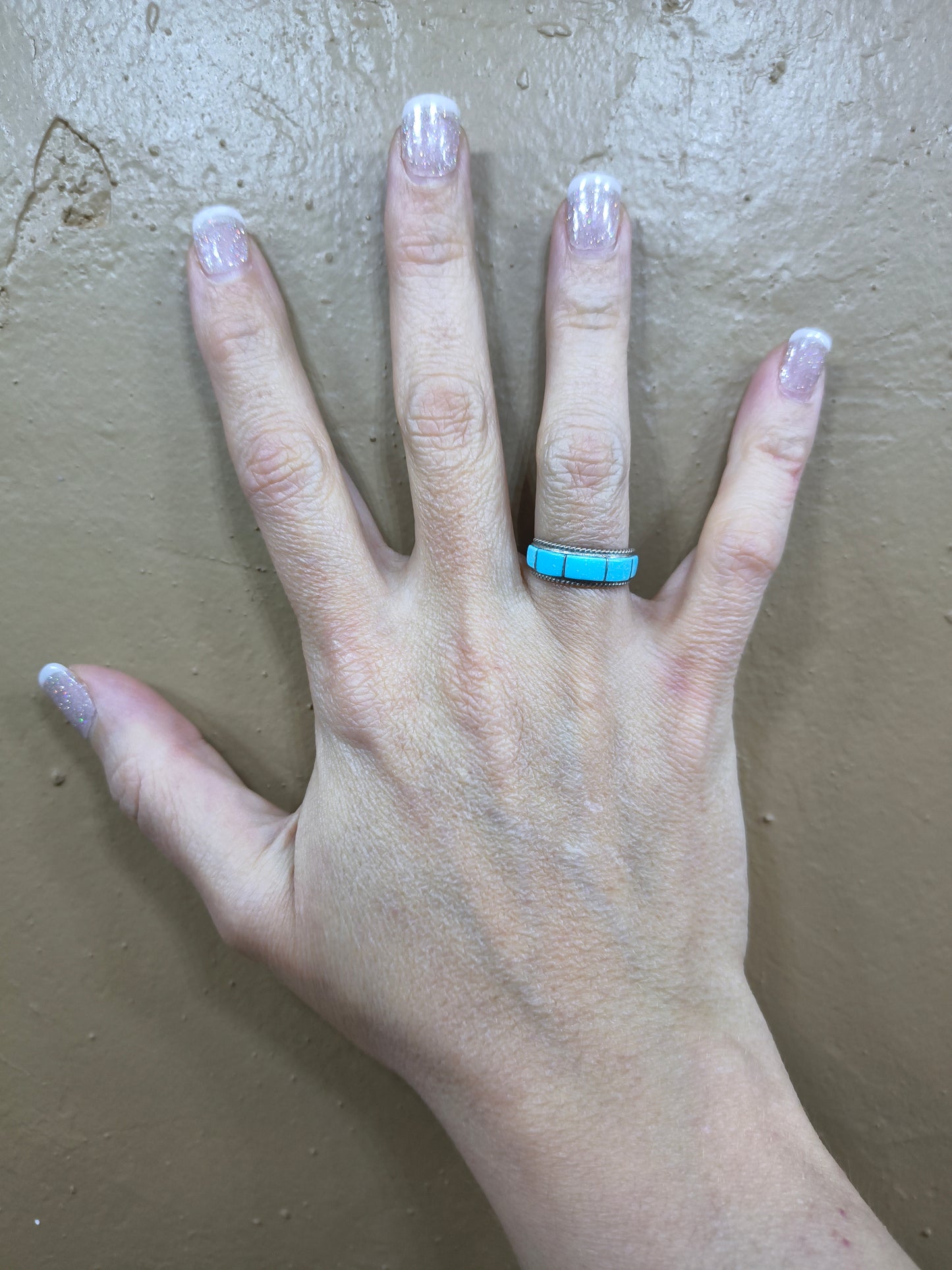 6.0 Turquoise Inlay Band Ring