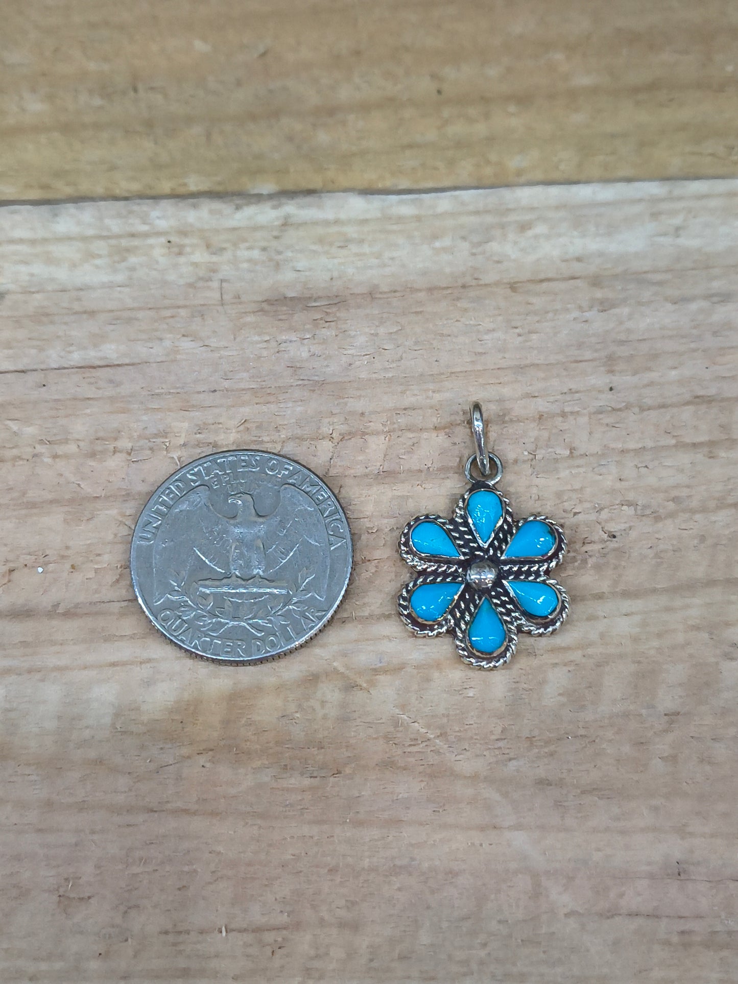 Sleeping Beauty Cluster Pendant