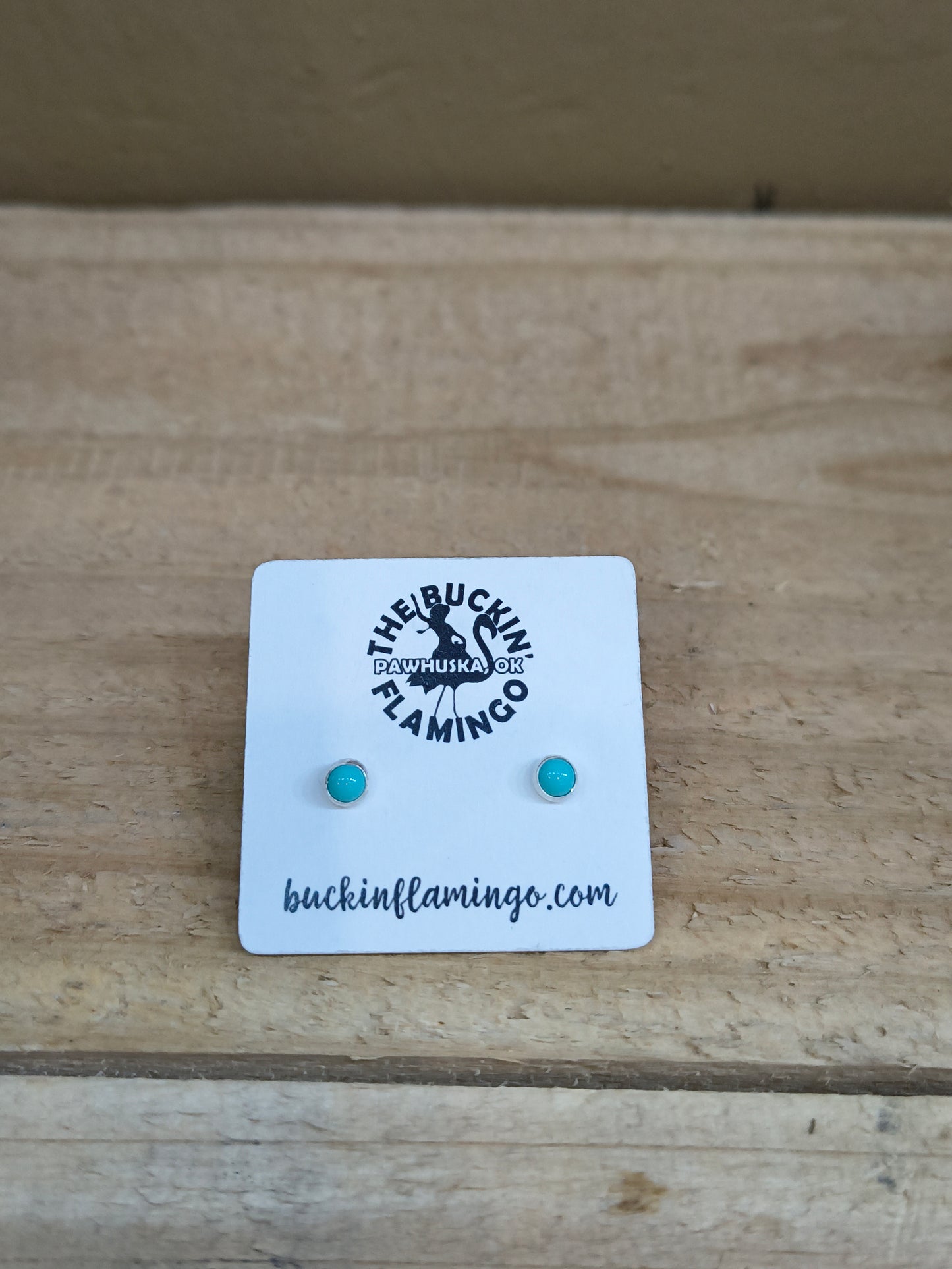4 mm Turquoise Stud Earrings