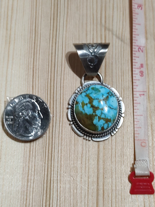 High Grade Kingman Turquoise Pendant