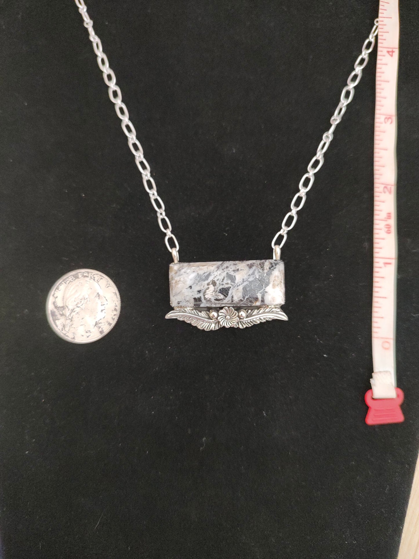White buffalo bar necklace Clearance