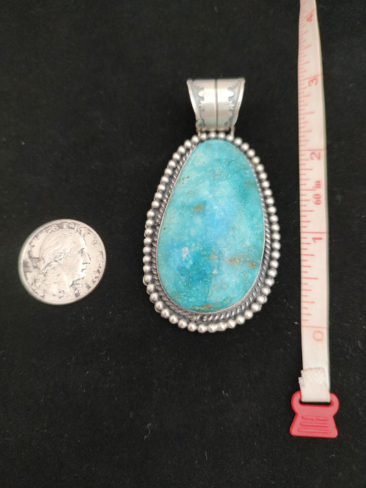 Sonoran Rose Turquoise Pendant