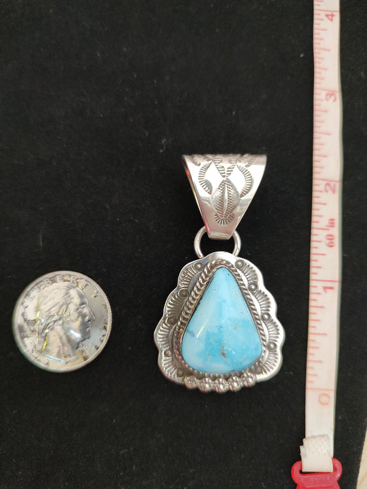 Golden Hills Turquoise Pendant