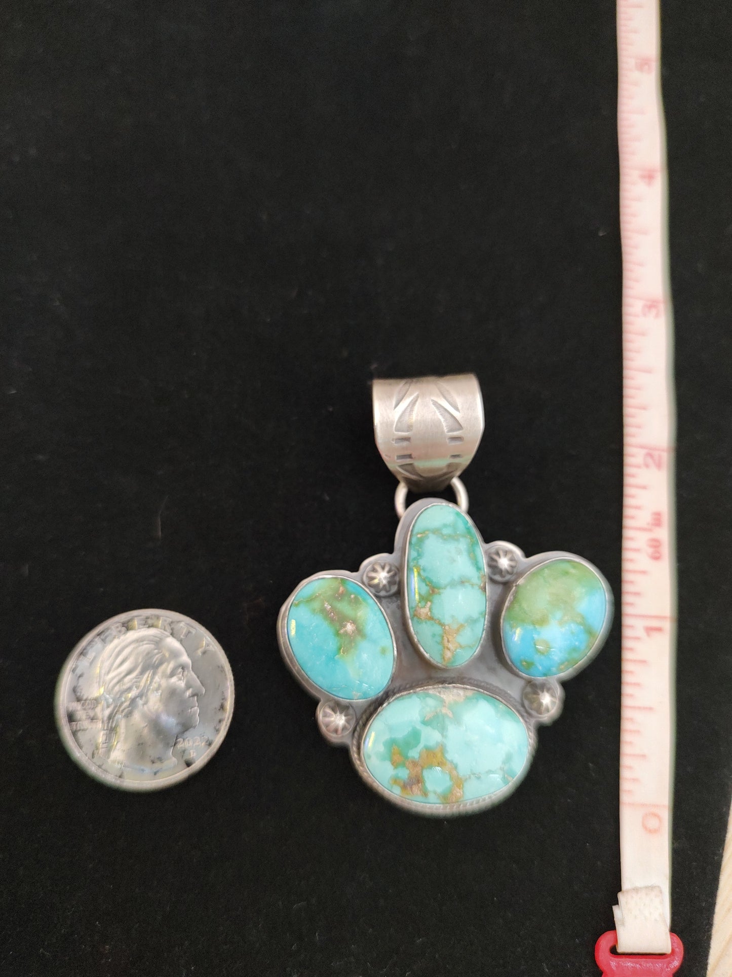 Sonoran Gold Turquoise Pendant