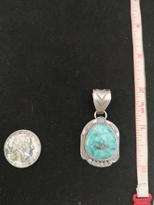 White Water Turquoise Pendant