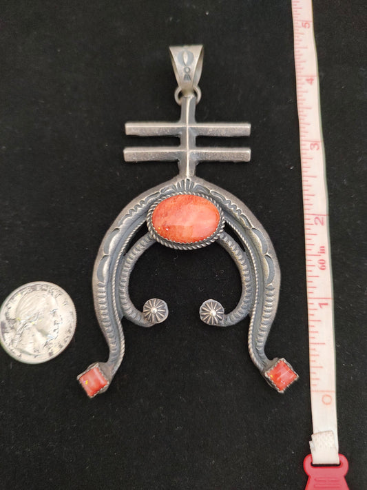 Orange Spiny Oyster Pendant