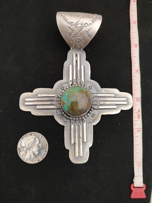 Royston Turquoise Cross Pendant