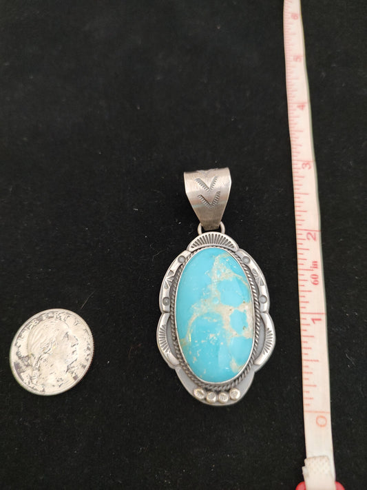 White Water Turquoise Pendant