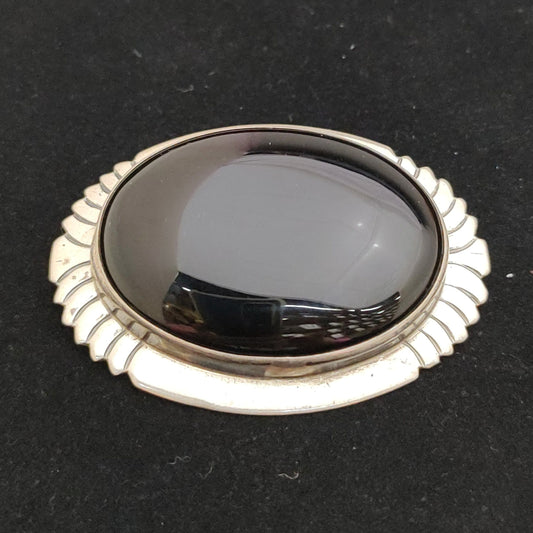 Vintage Black Onyx Pin/Pendant