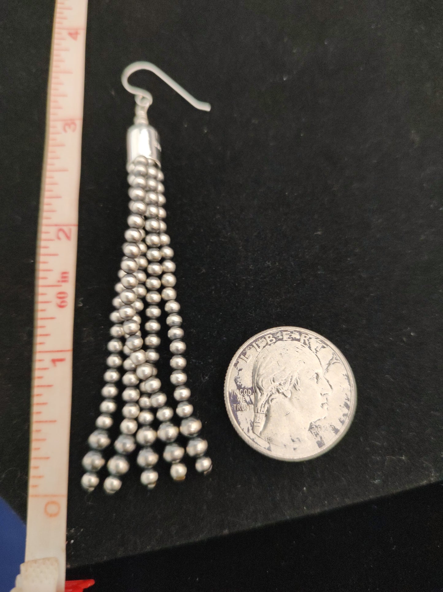 Navajo Pearl Tassel Earrings