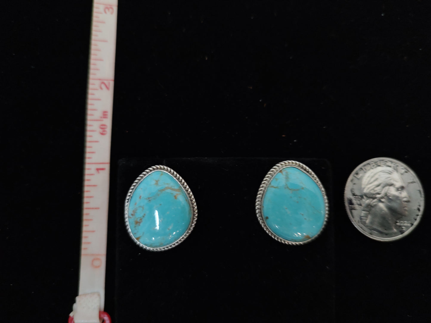 Natural Kingman Post Earrings