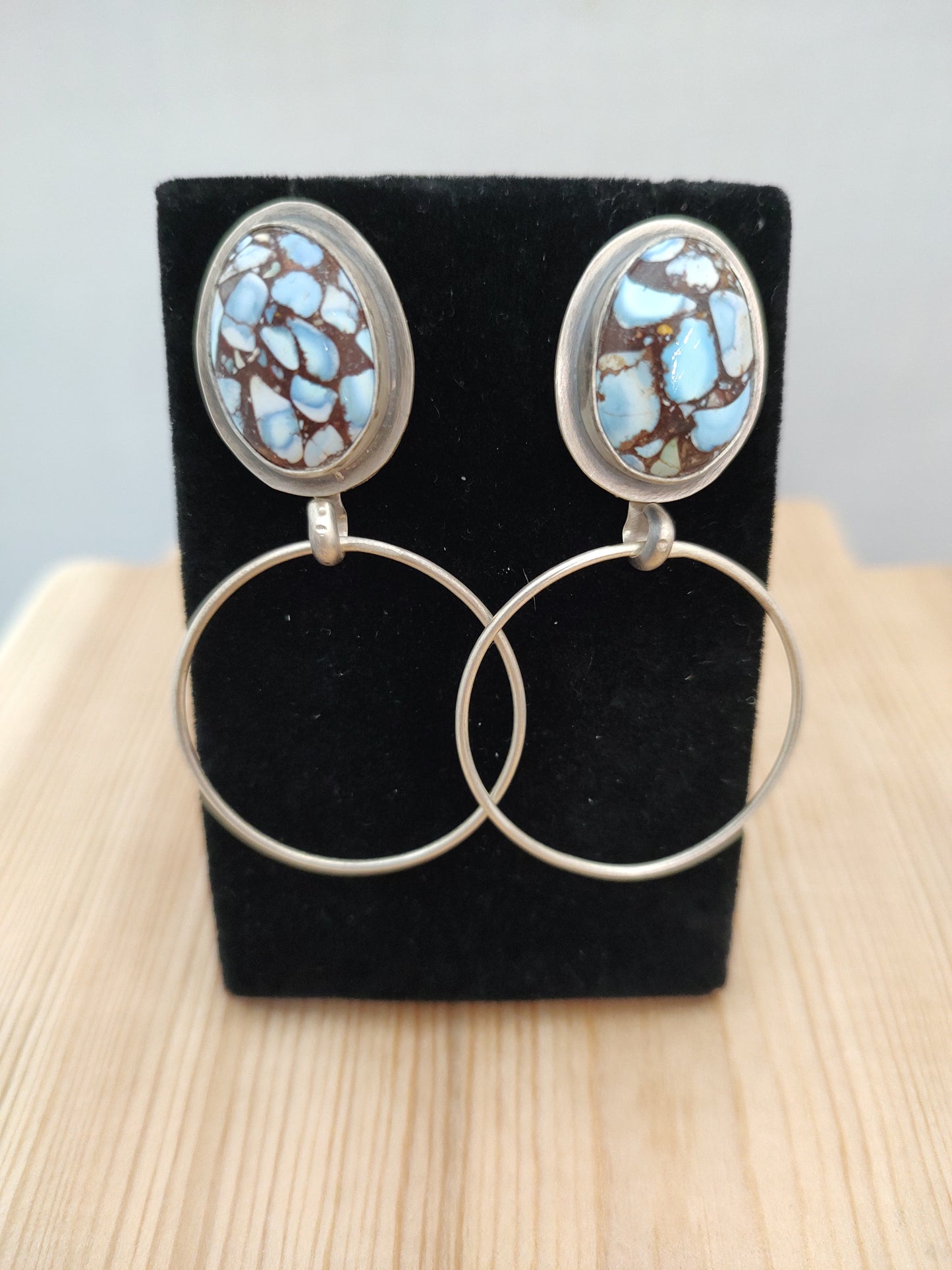 Mosaic Golden Hills Turquoise Ovals on Post Earrings