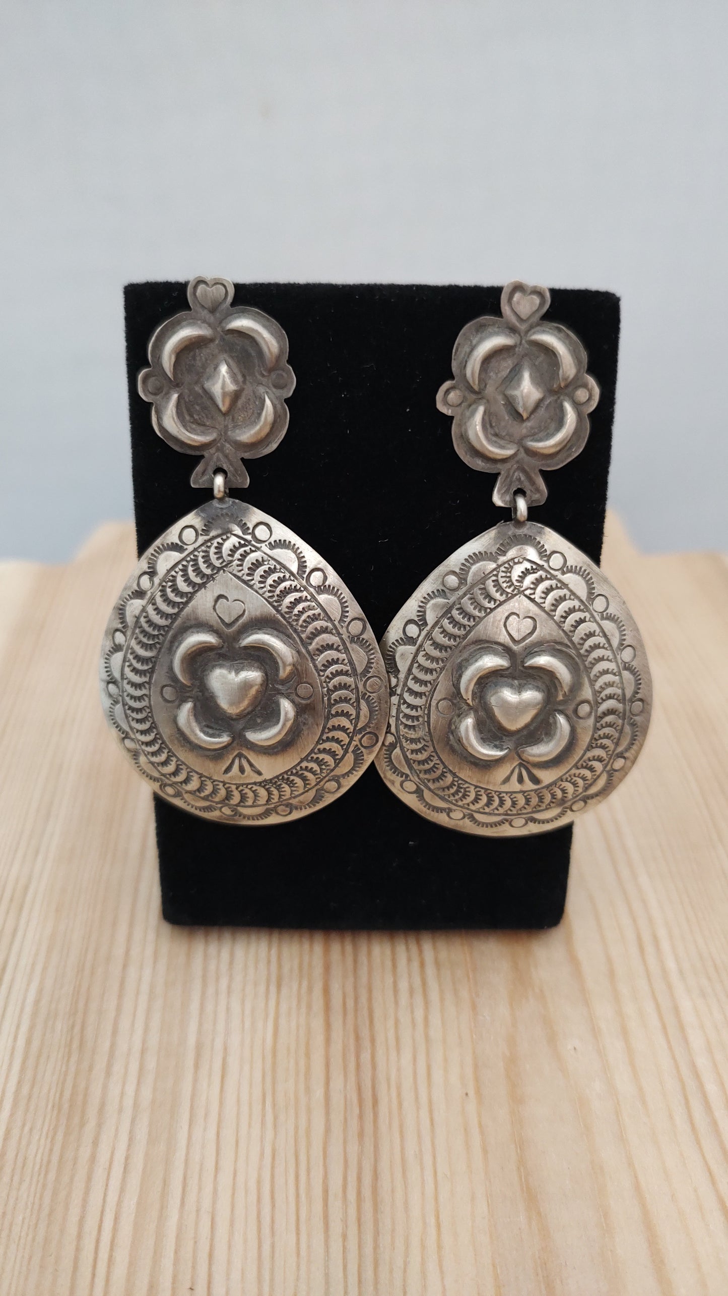 Silver Post Dangle Earrings