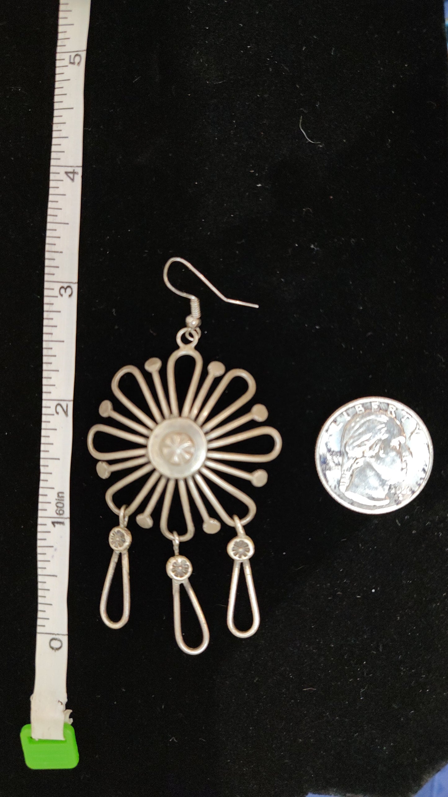 Sterling Silver Open Wire Hook Earrings