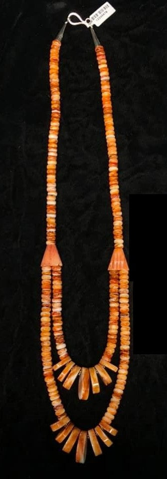 Orange Spiny Oyster Necklace