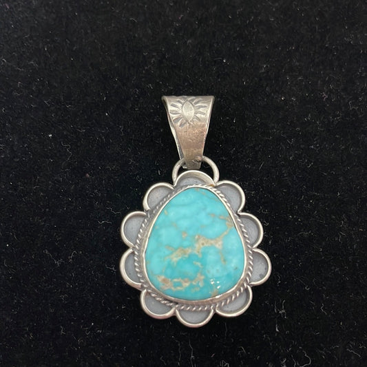 White Water Turquoise Pendant