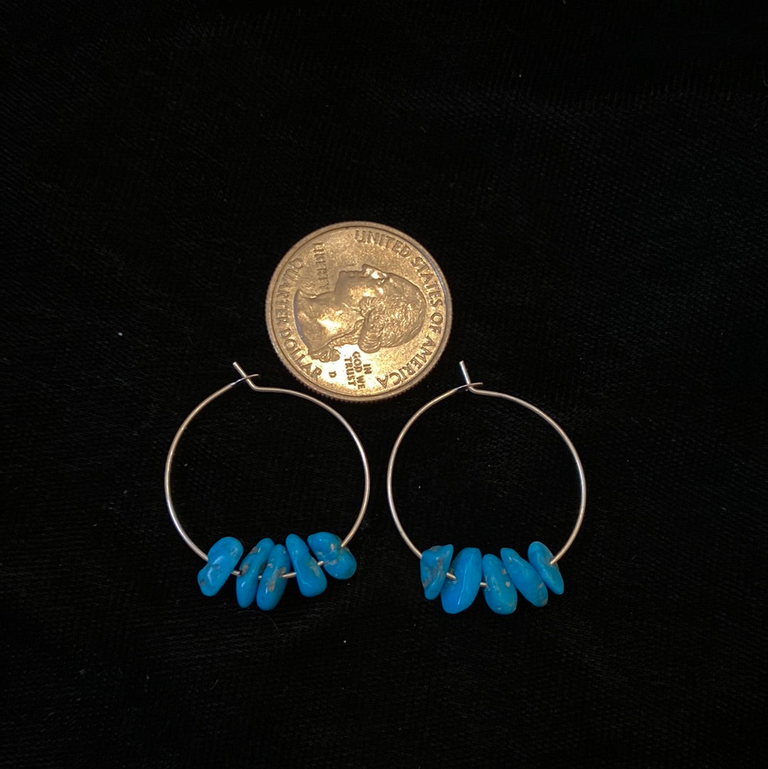 The Perfect Turquoise Hoop Earrings