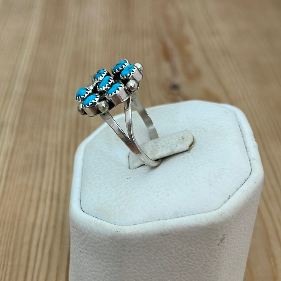 Turquoise Cluster Ring