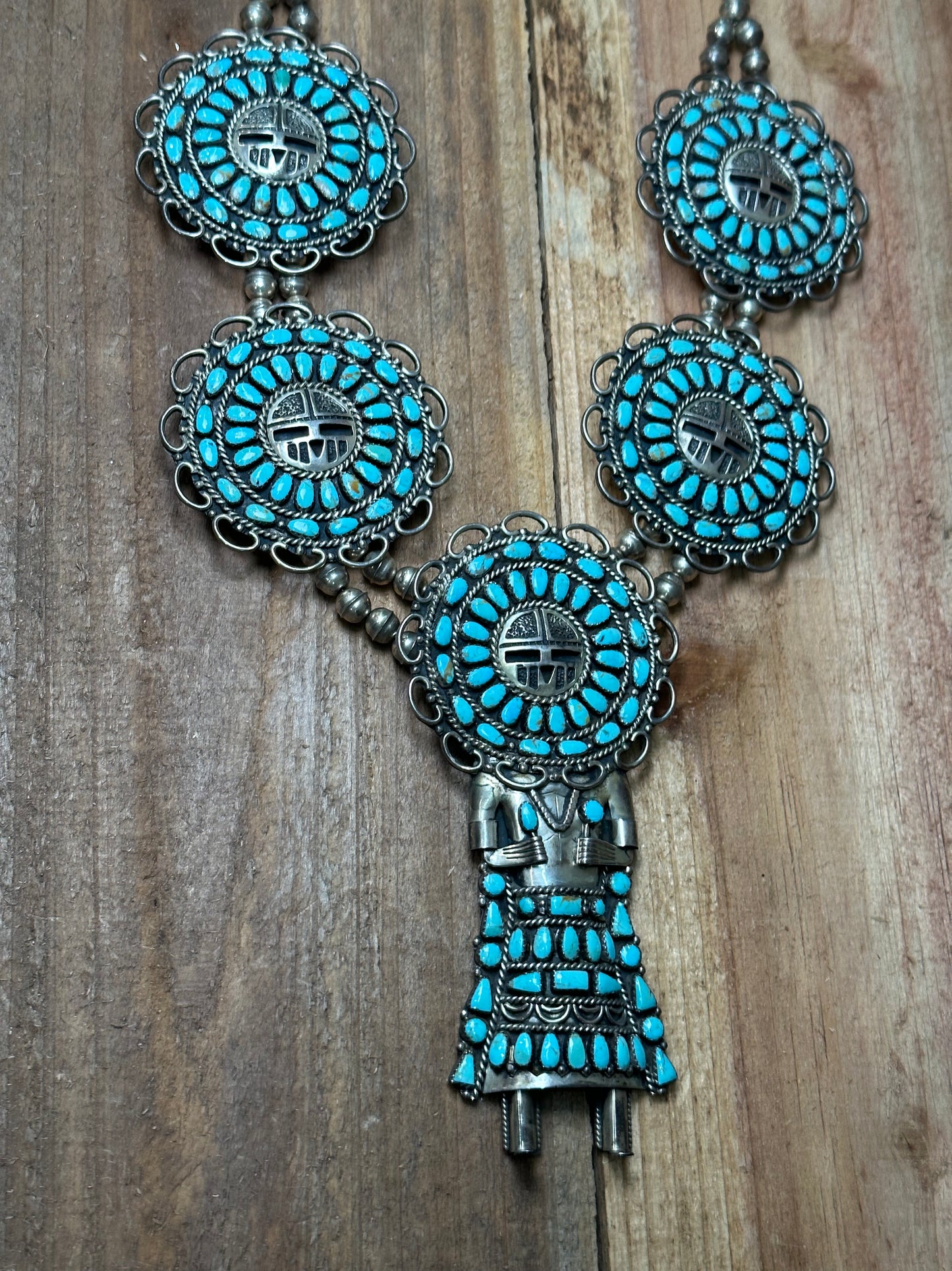 Vintage Katsina Necklace by Larry Moses Begay (Kachina)