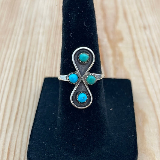 Size 5 - Vintage Kingman Turquoise Ring