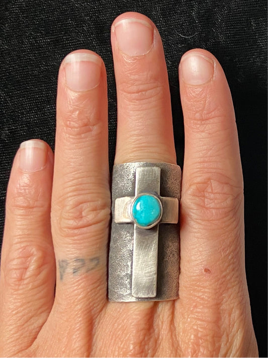 Sonoran Rose Turquoise Ring