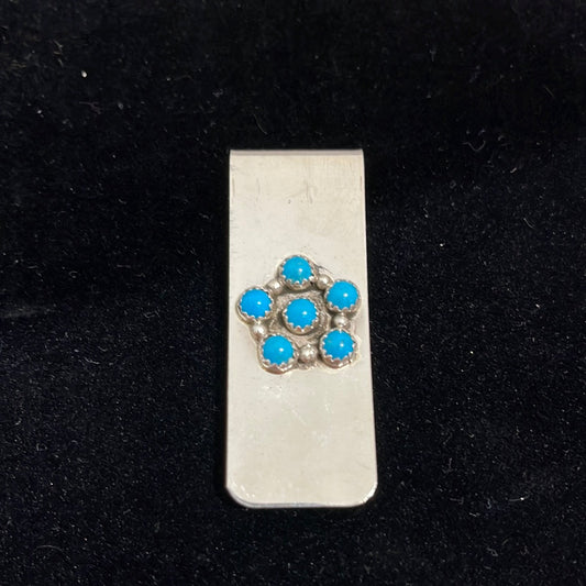 Turquoise Cluster Money Clip