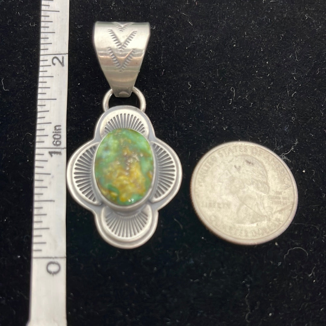 Sonoran Gold Turquoise Pendant