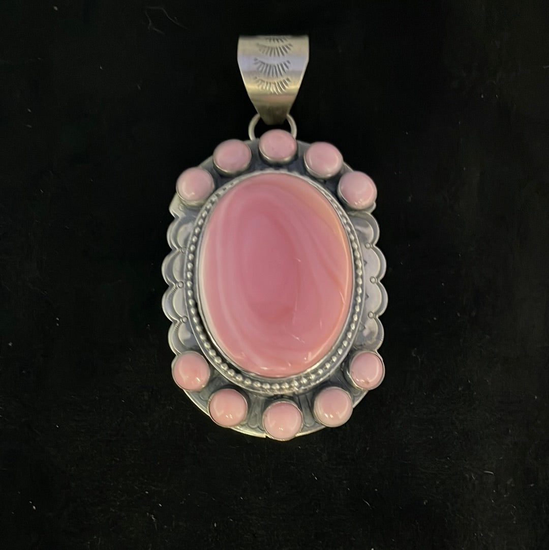 Cotton Candy (Pink Conch Shell) Concho Pendant