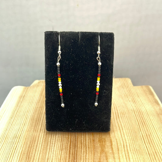 Single Dangle Seed Bead on Hook Earrings