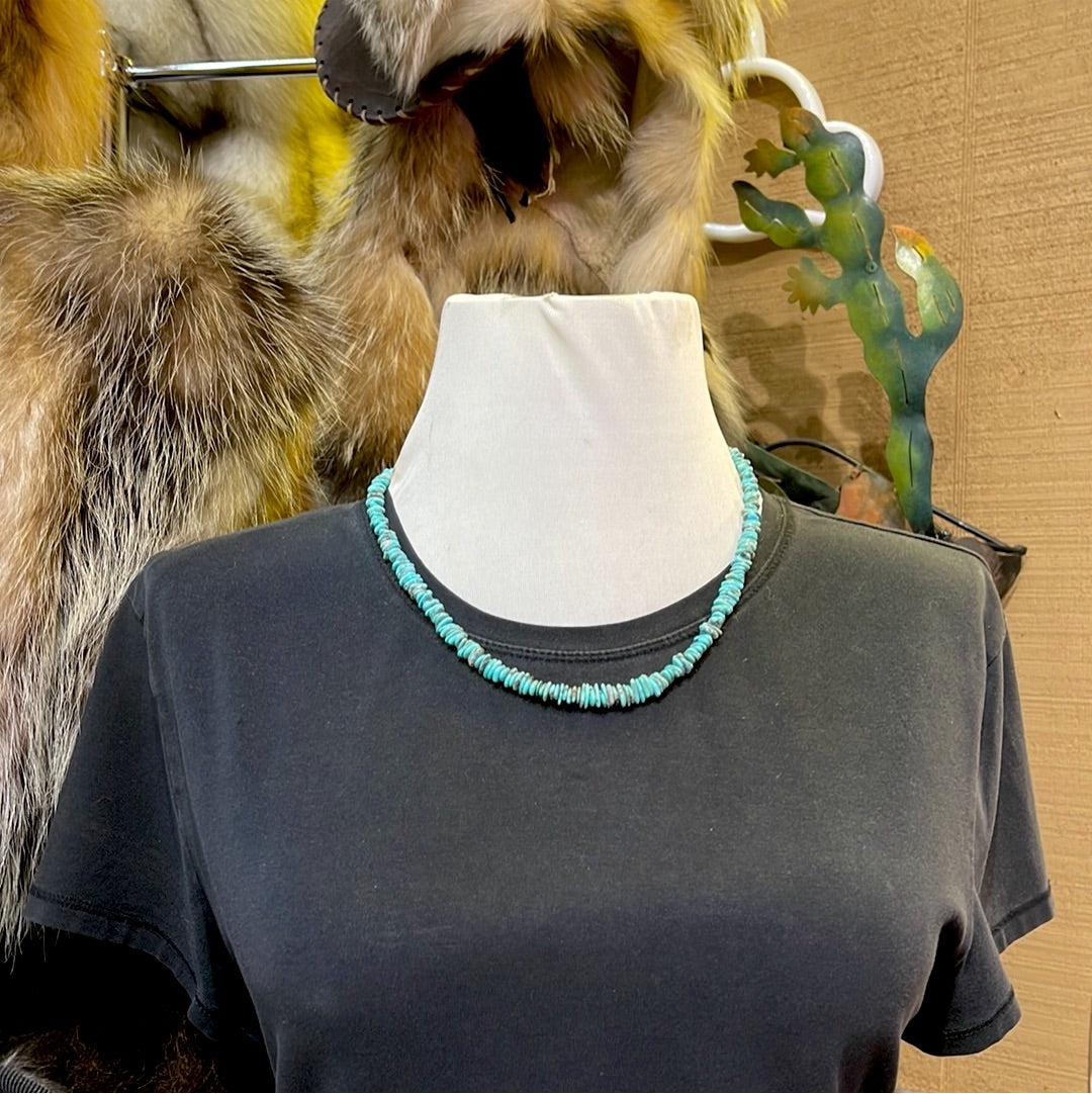 Natural Dry Creek Turquoise 20 Inch Necklace