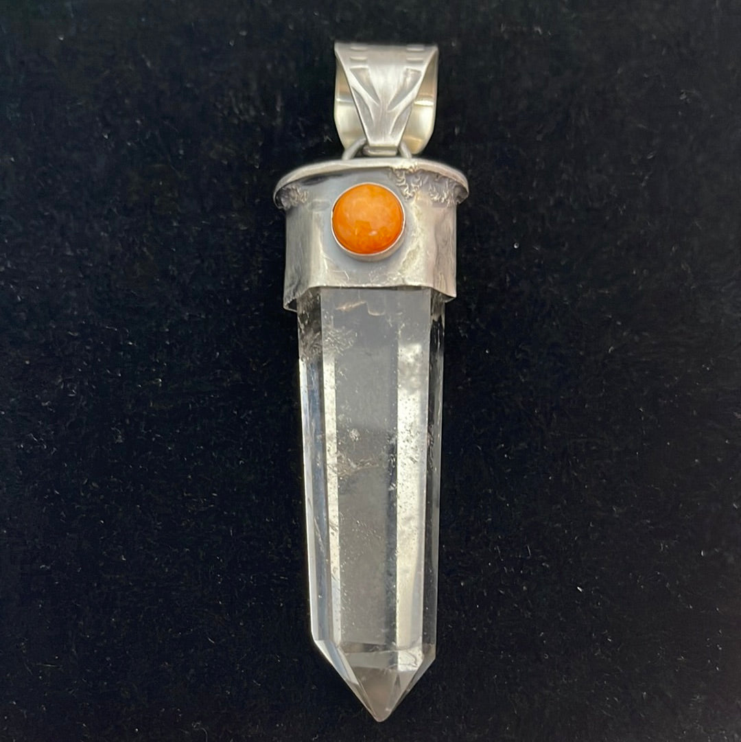 Spiny Oyster with Quartz Pendant