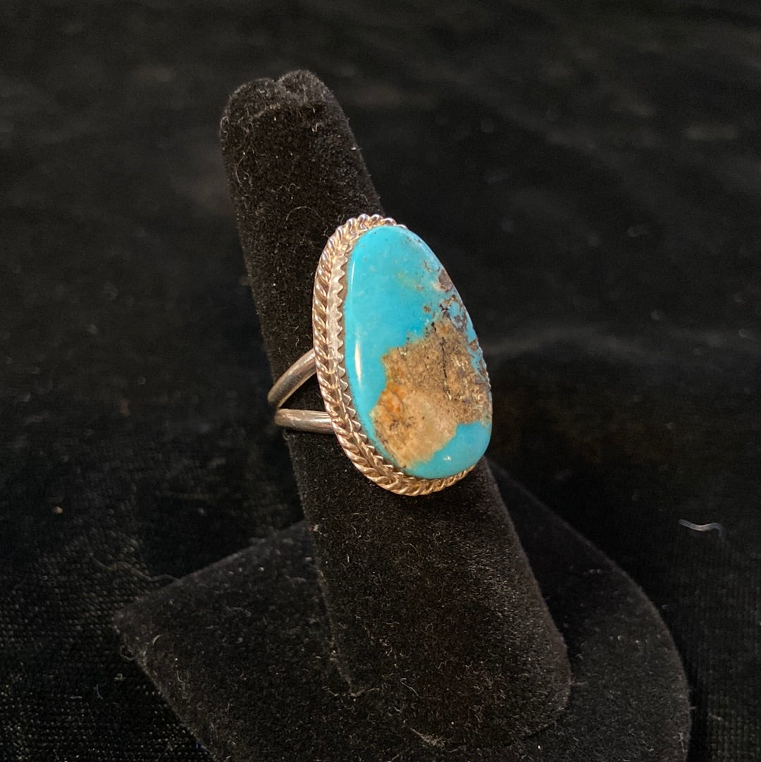 Turquoise Ring with Matrix size 6.5