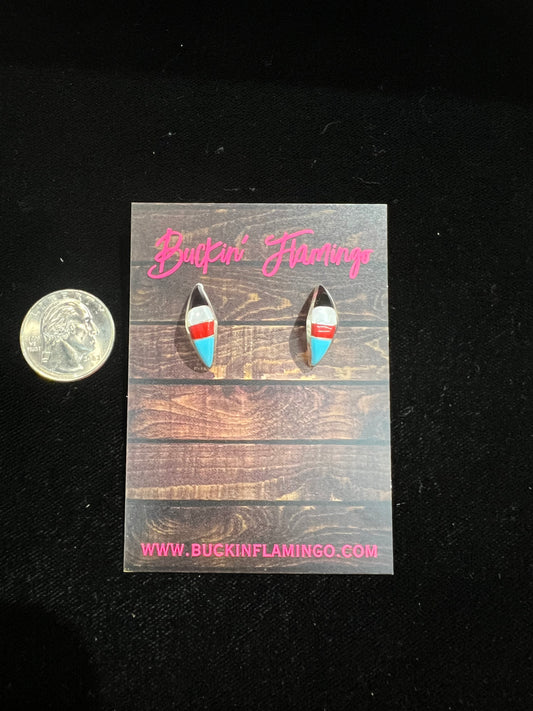 Inlaid Post Earrings