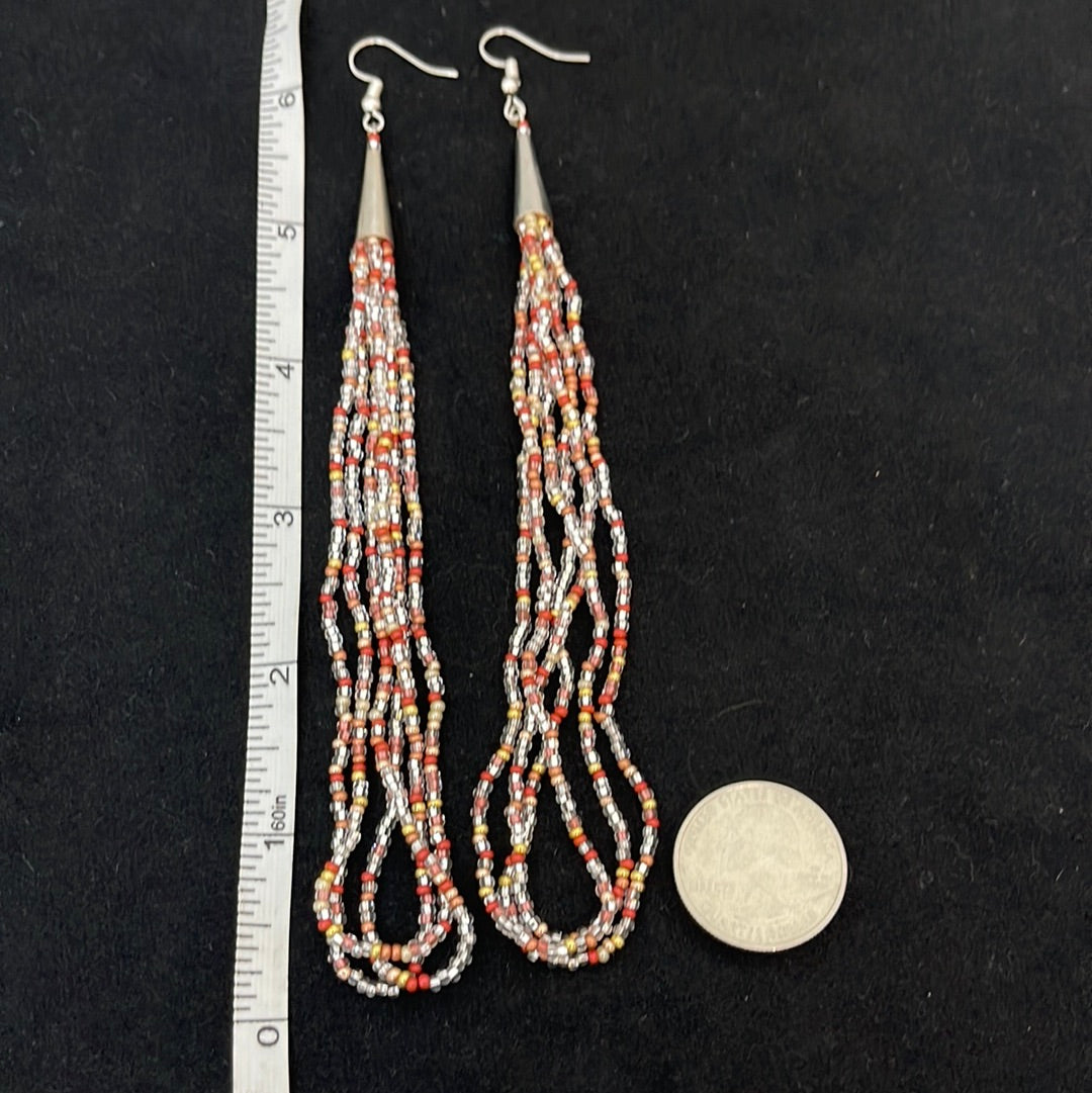 Seed Bead Hook Earrings