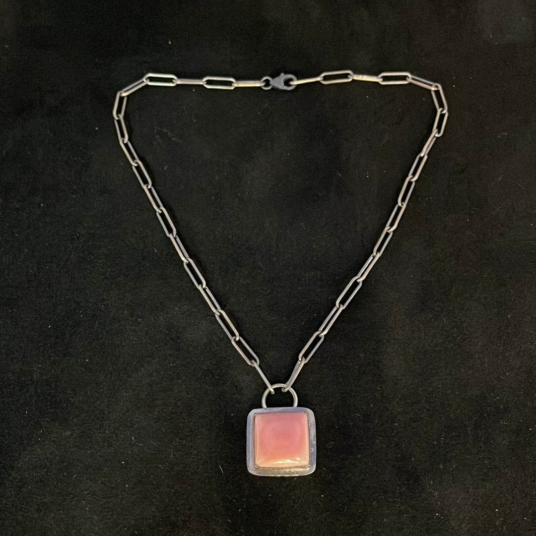 Cotton Candy (Pink Conch Shell) 15” Necklace