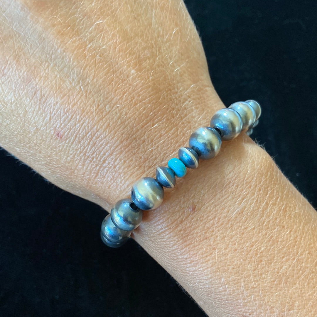 Navajo Pearl Stretchy Band Bracelet