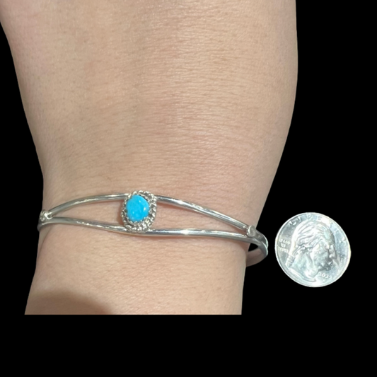 Dainty Sleeping Beauty Turquoise Bracelet