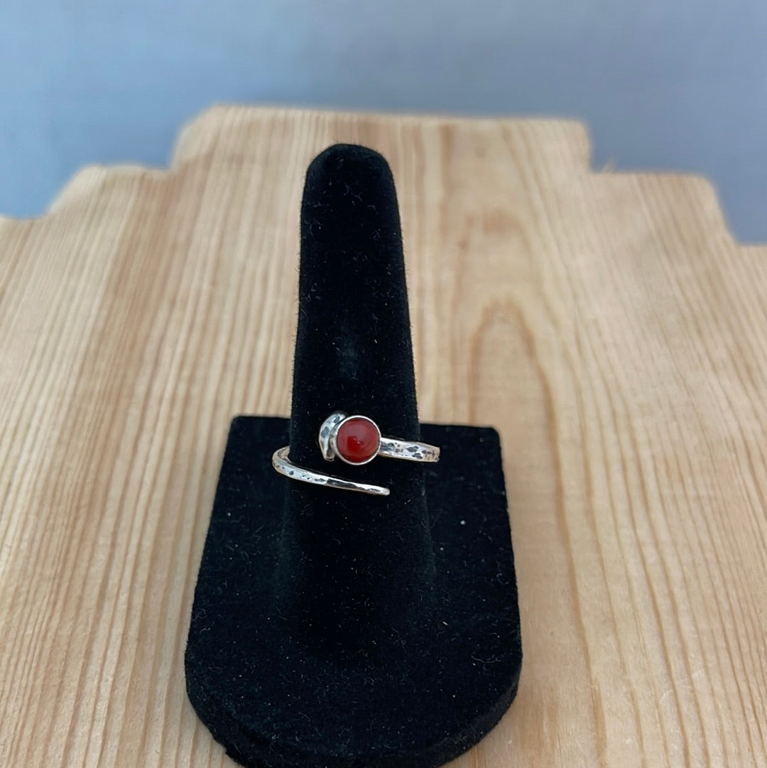 Coral Adjustable Ring