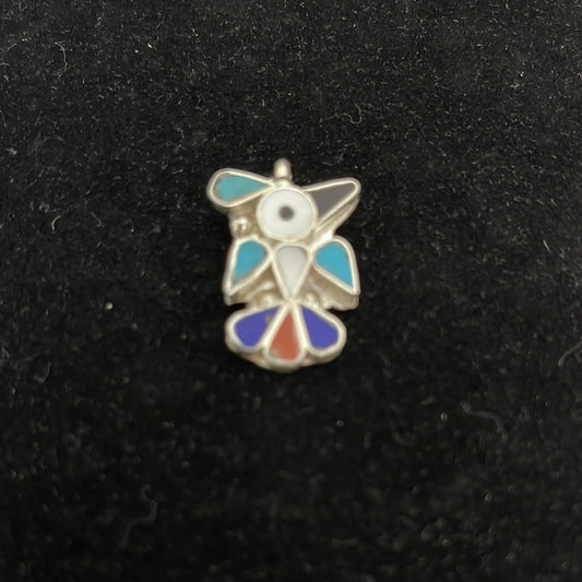 Lapis, Mother of Pearl, Black Jet, and Sleeping Beauty Turquoise Inlay Pendant