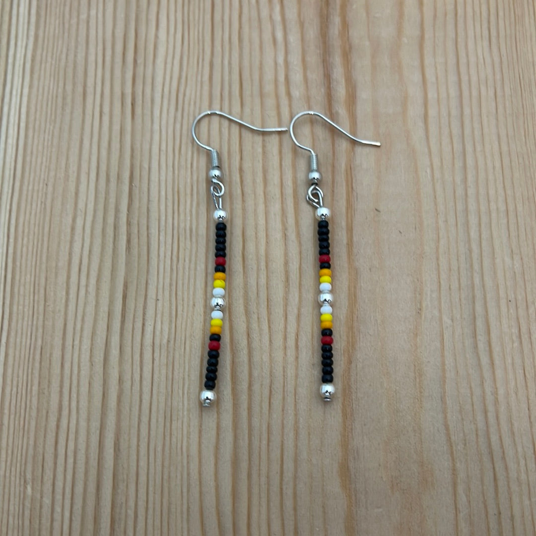 Single Dangle Seed Bead on Hook Earrings