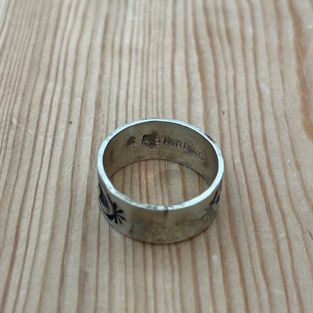 Size 9 - “Eye” Stamped Band Ring