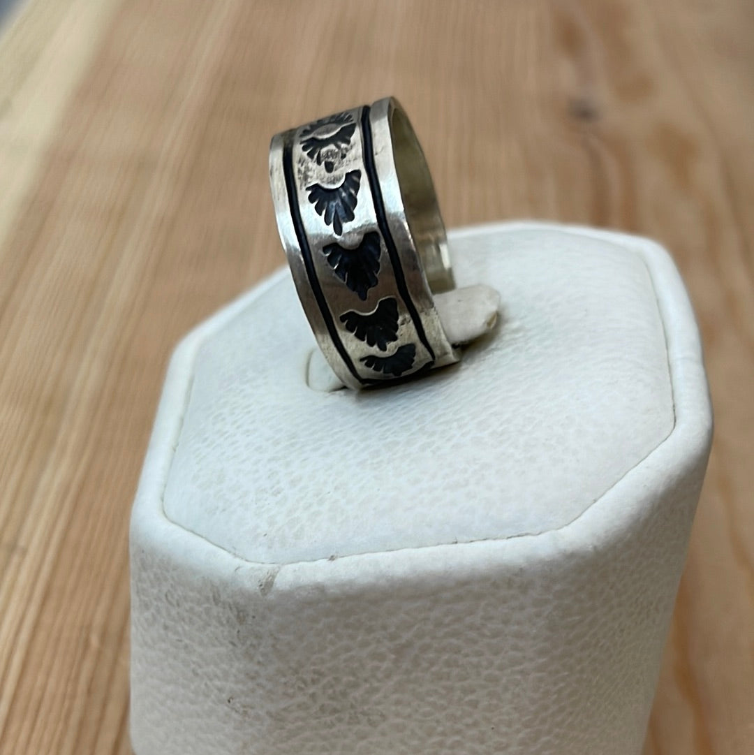 Size 9 - “Eye” Stamped Band Ring