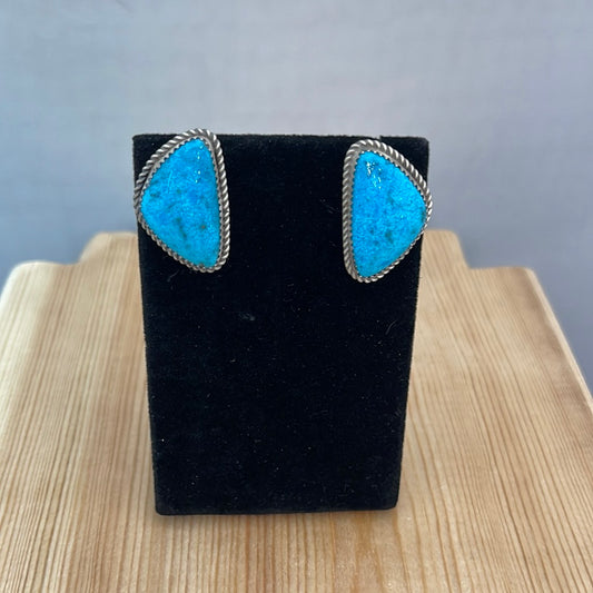 Kingman Turquoise Post Earrings