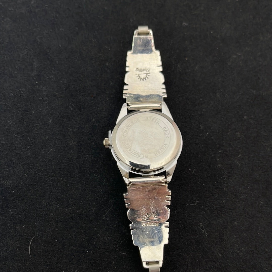 Orange & Purple Spiny Oyster and Mother of Pearl Watch
