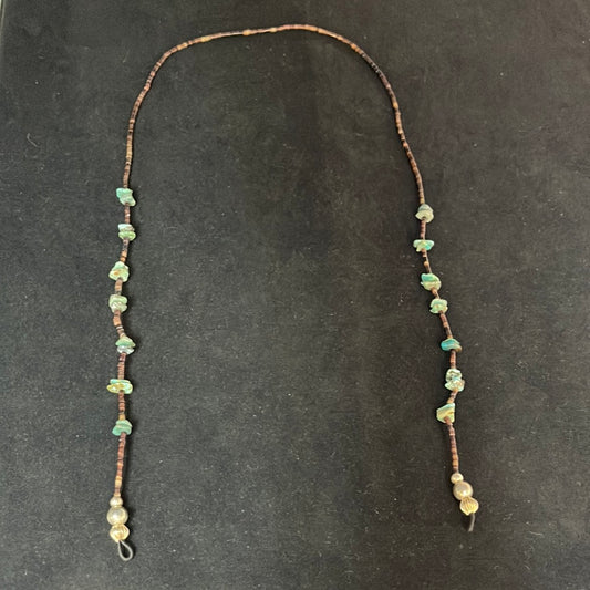 Pin Shell and Turquoise Glasses 18" Lanyard