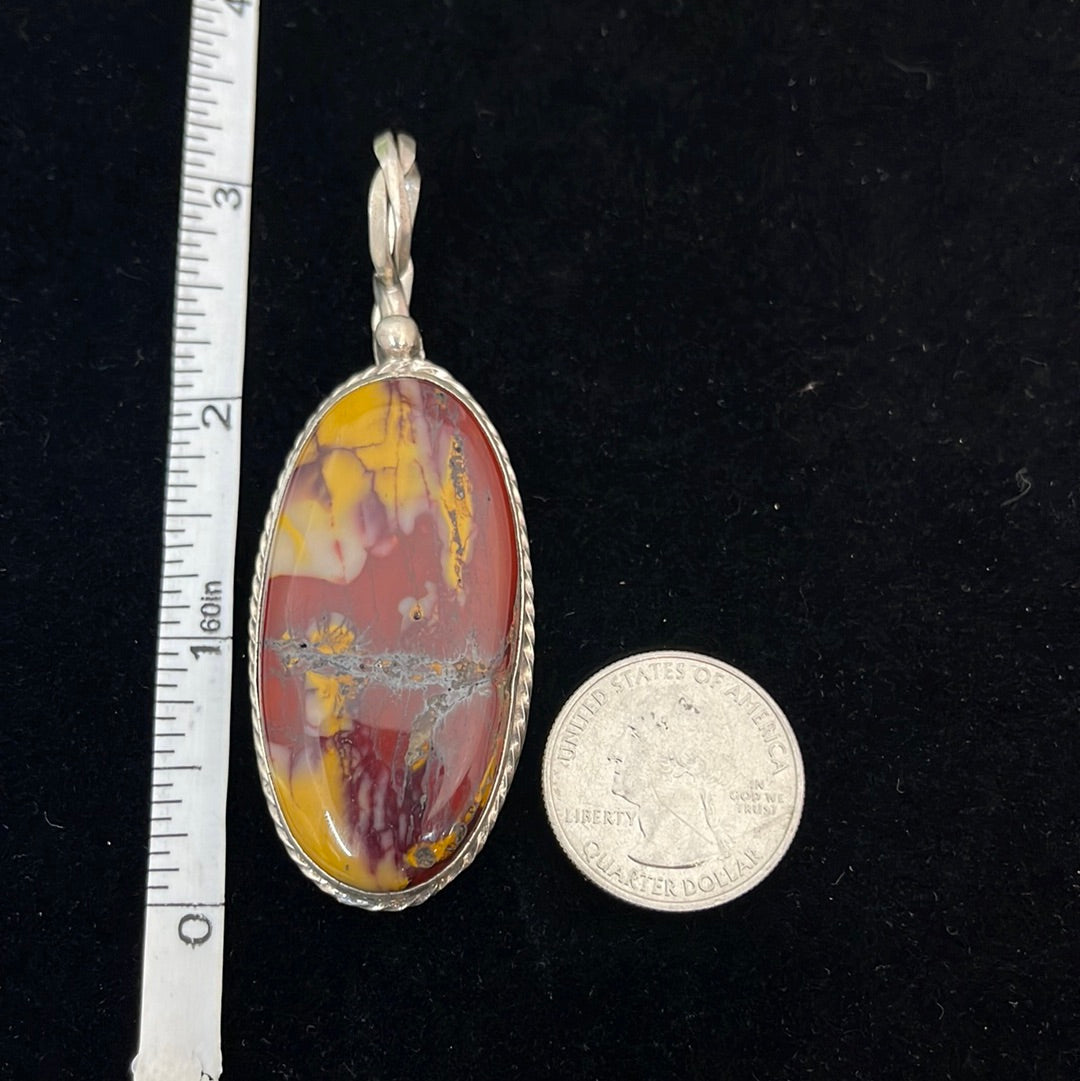 Vintage Jasper Shepherds Hook Pendant