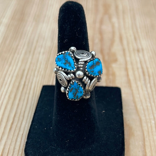 Size 5 - Vintage Kingman Turquoise Ring